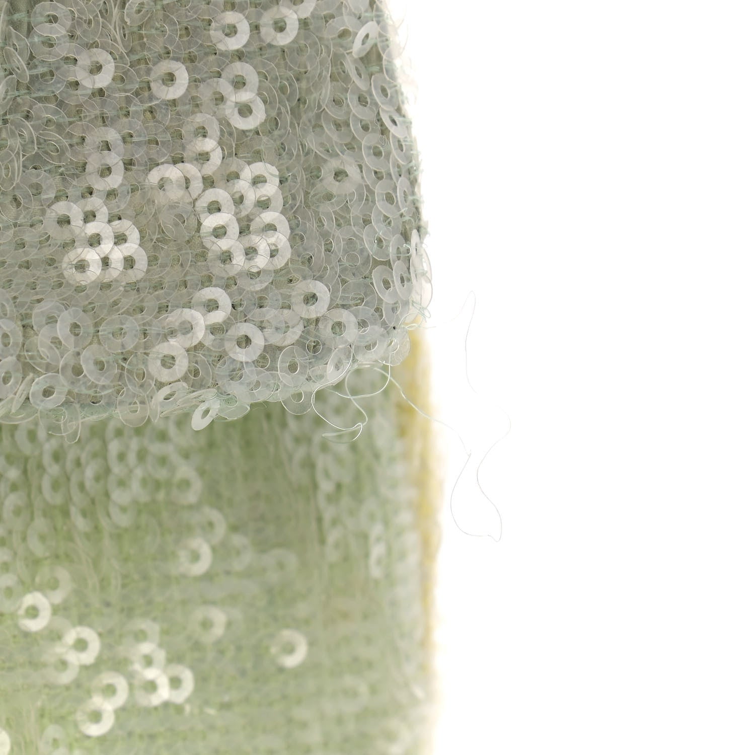 Chanel Sequin Mini Waterfall Flap Green Light Green Yellow 12 of 16