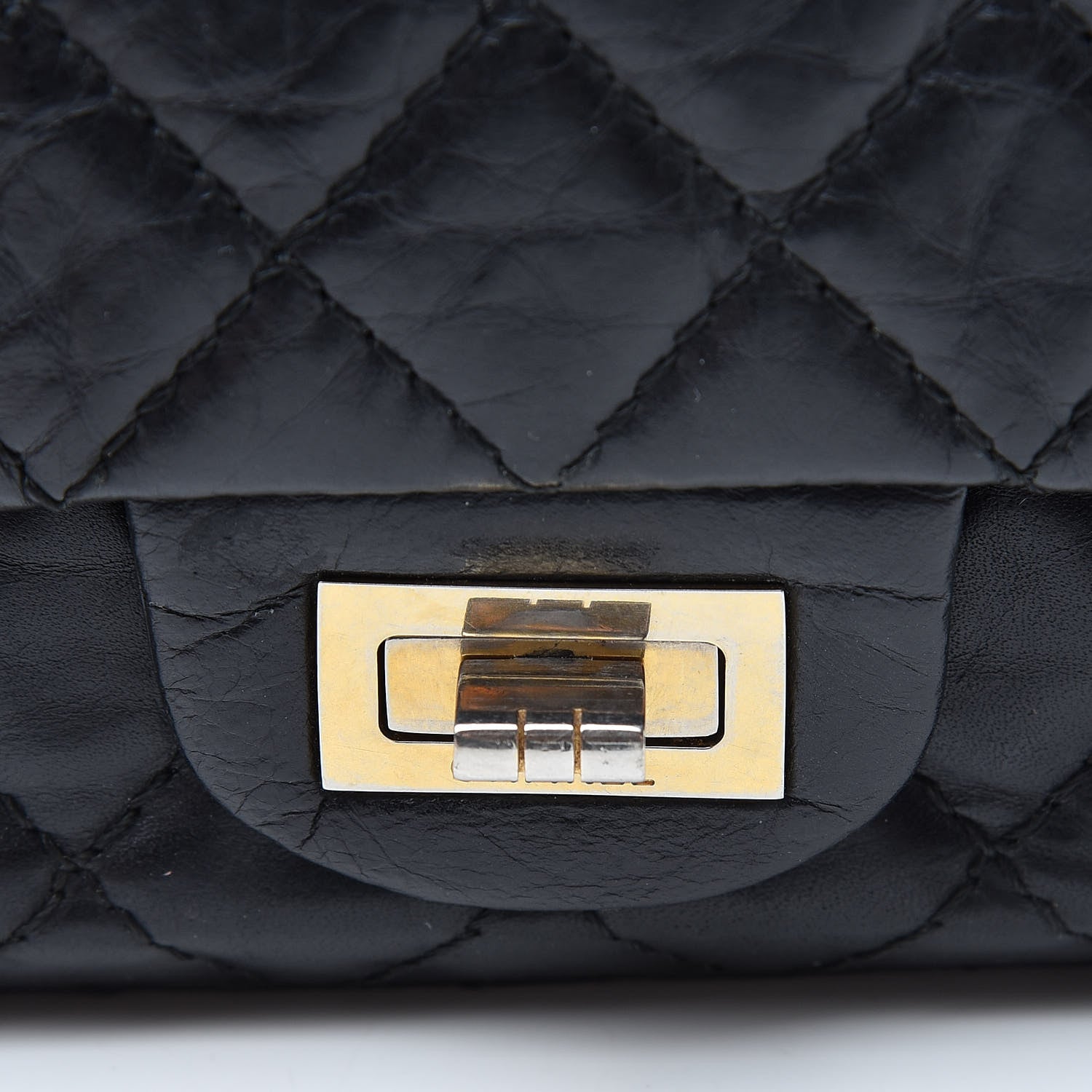 Chanel Aged Calfskin Quilted 2.55 Reissue 225 Flap Black 15 of 15