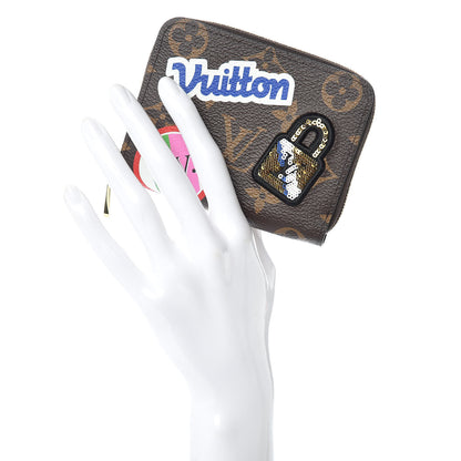 Louis Vuitton Monogram Travel Stickers Zippy Coin Purse 2 of 10