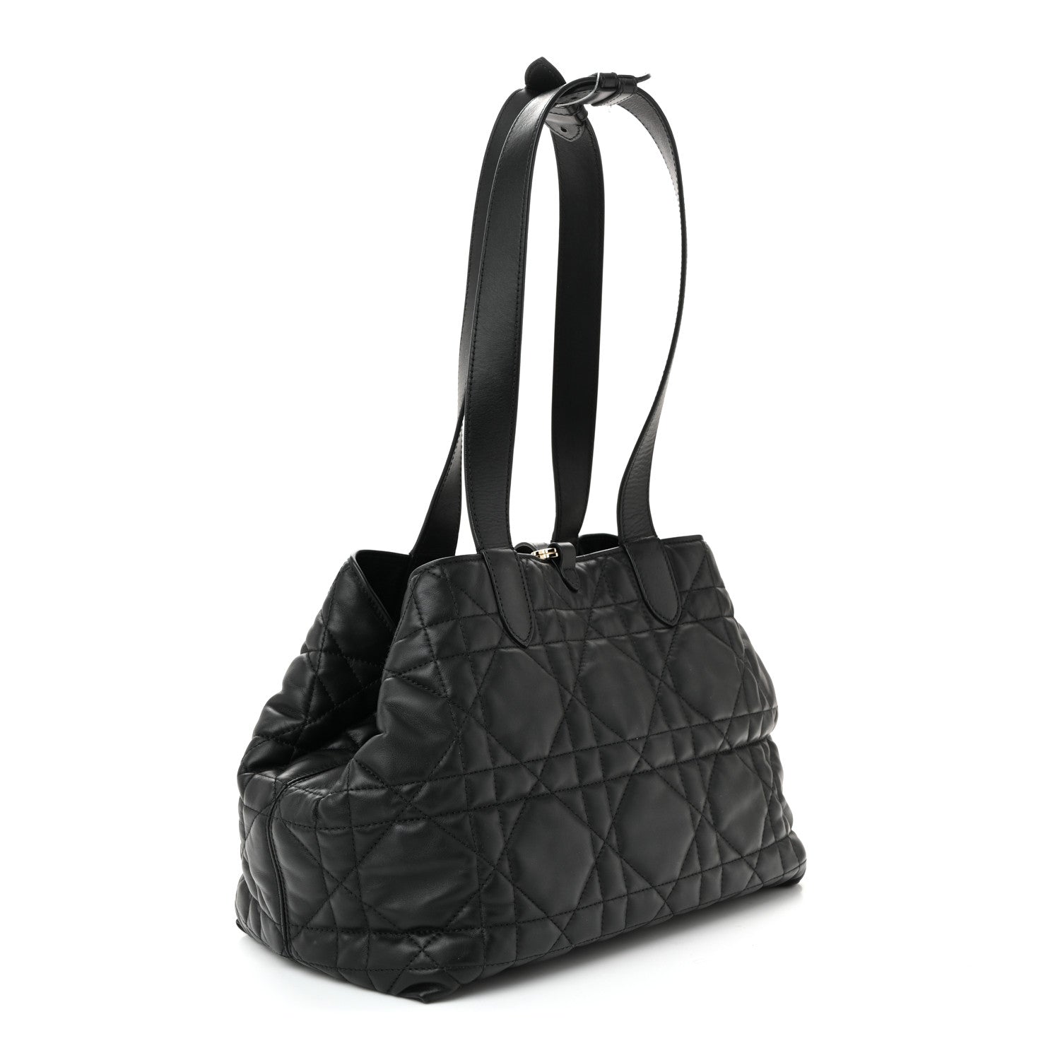 Christian Dior Calfskin Macrocannage Medium Toujours Black 4 of 10