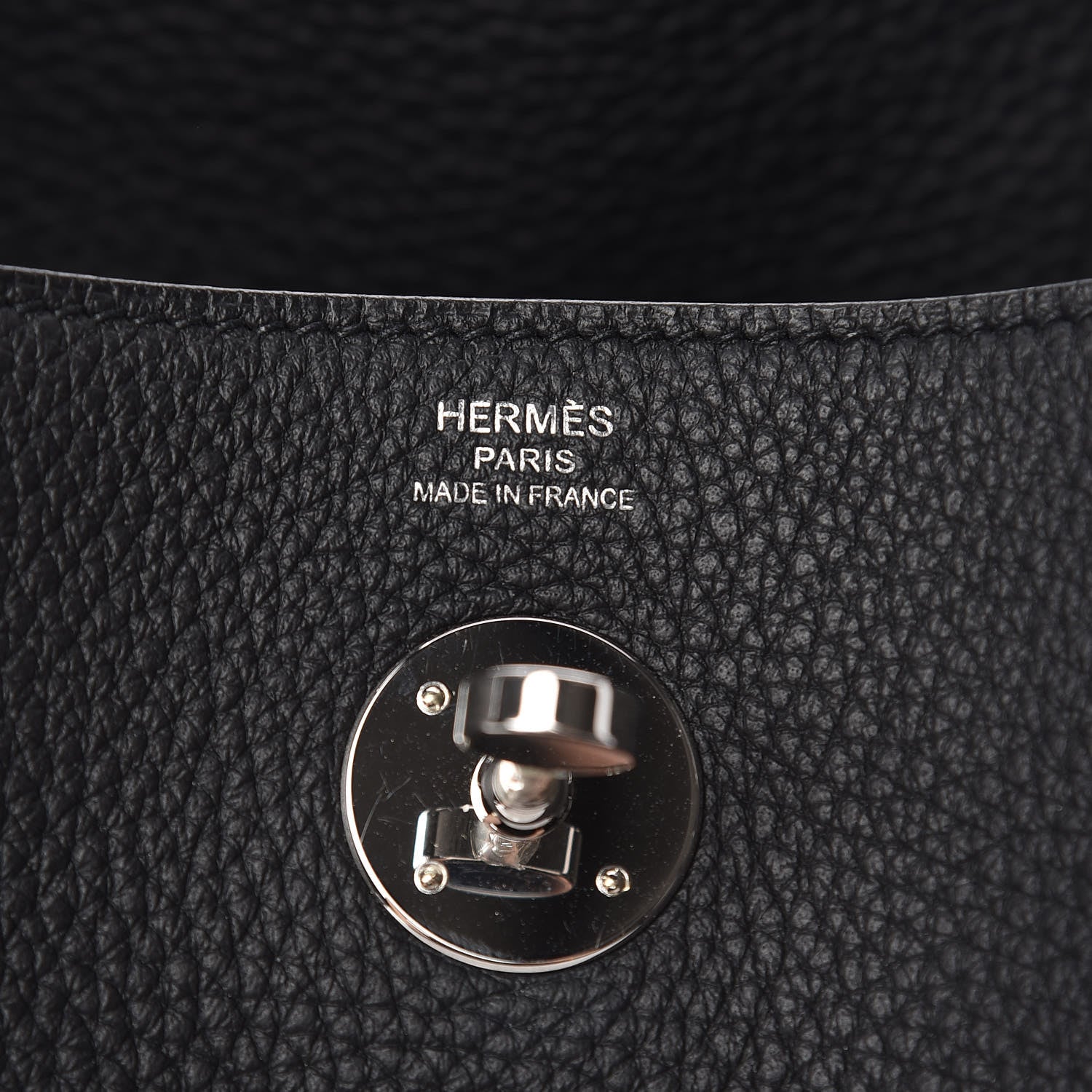 Hermes Taurillon Clemence Lindy 26 Black 8 of 11