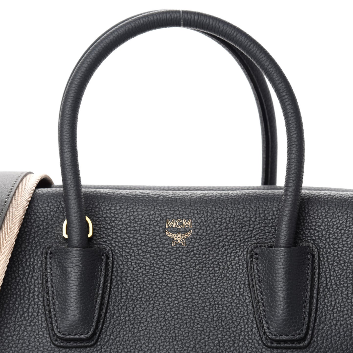 Grained Calfskin Medium Milla Tote Phantom Grey