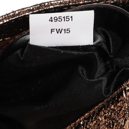 Stella McCartney Metallic Crackle Faux Leather Mini Falabella Rose Gold 7 of 8