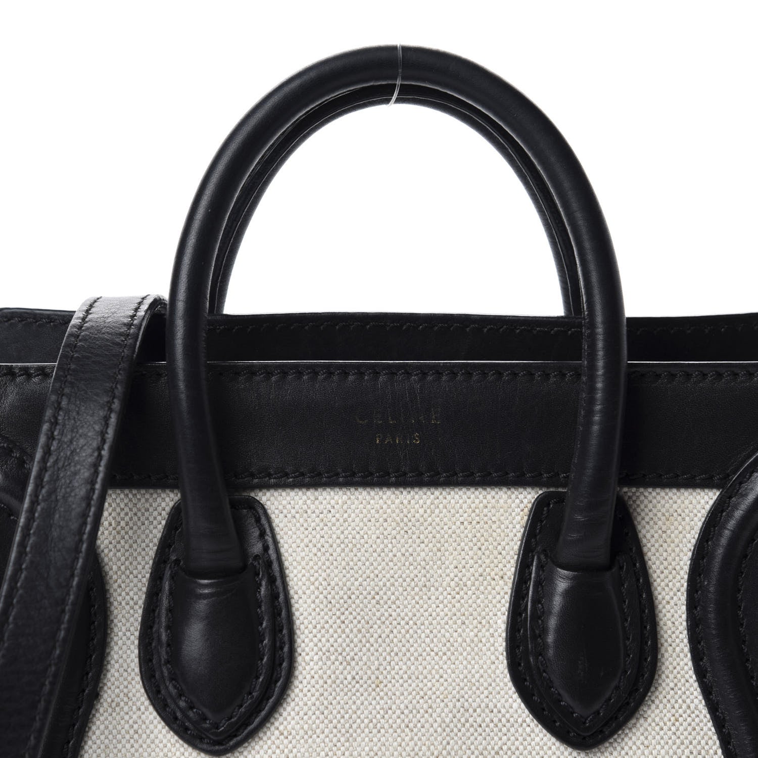 Celine Textile Smooth Calfskin Nano Bi-Color Luggage Beige 14 of 14