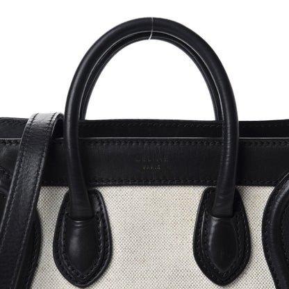 Celine Textile Smooth Calfskin Nano Bi-Color Luggage Beige 14 of 14