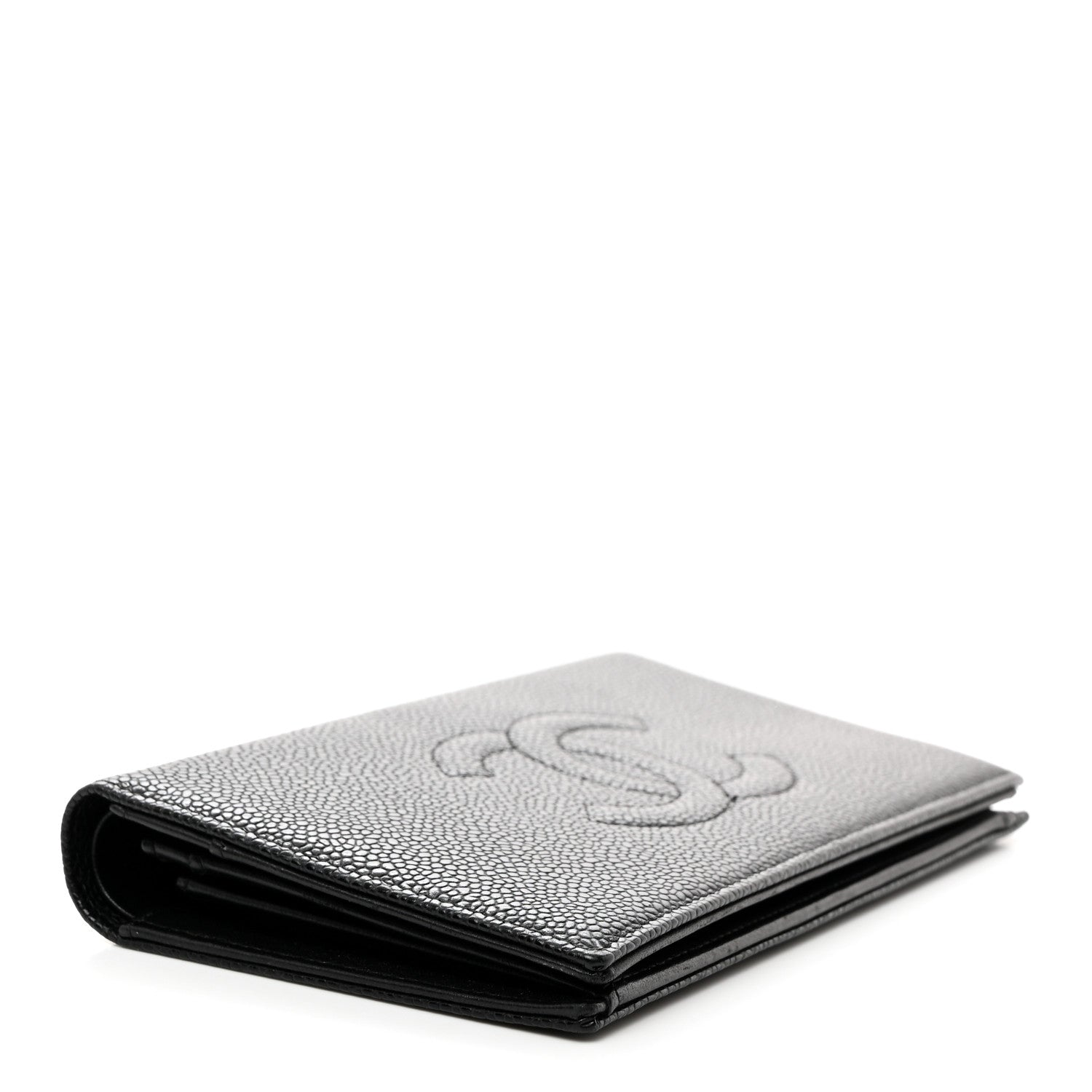 Chanel Caviar Timeless CC Yen Wallet Black 4 of 9