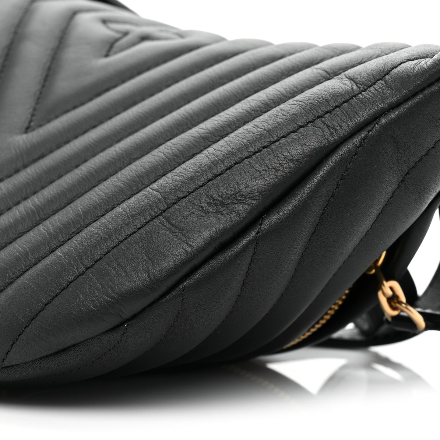 Calfskin Quilted New Wave Bumbag Black