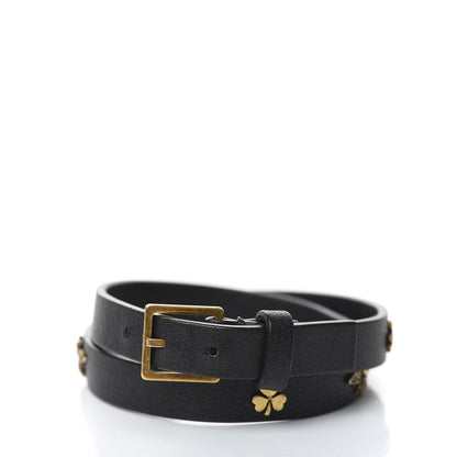 Christian Dior Calfskin Bee Double Bracelet Black 3 of 5