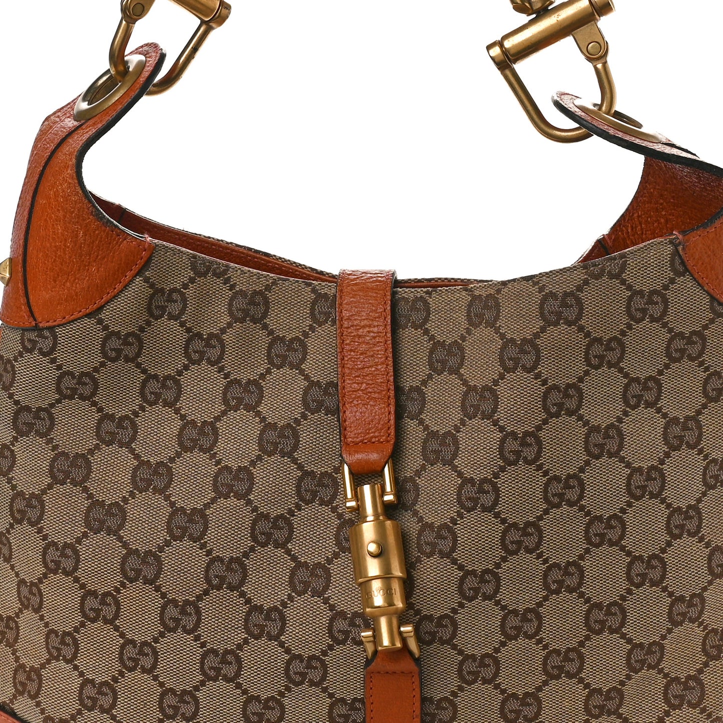 Monogram Piston Lock Jackie O Hobo Tan