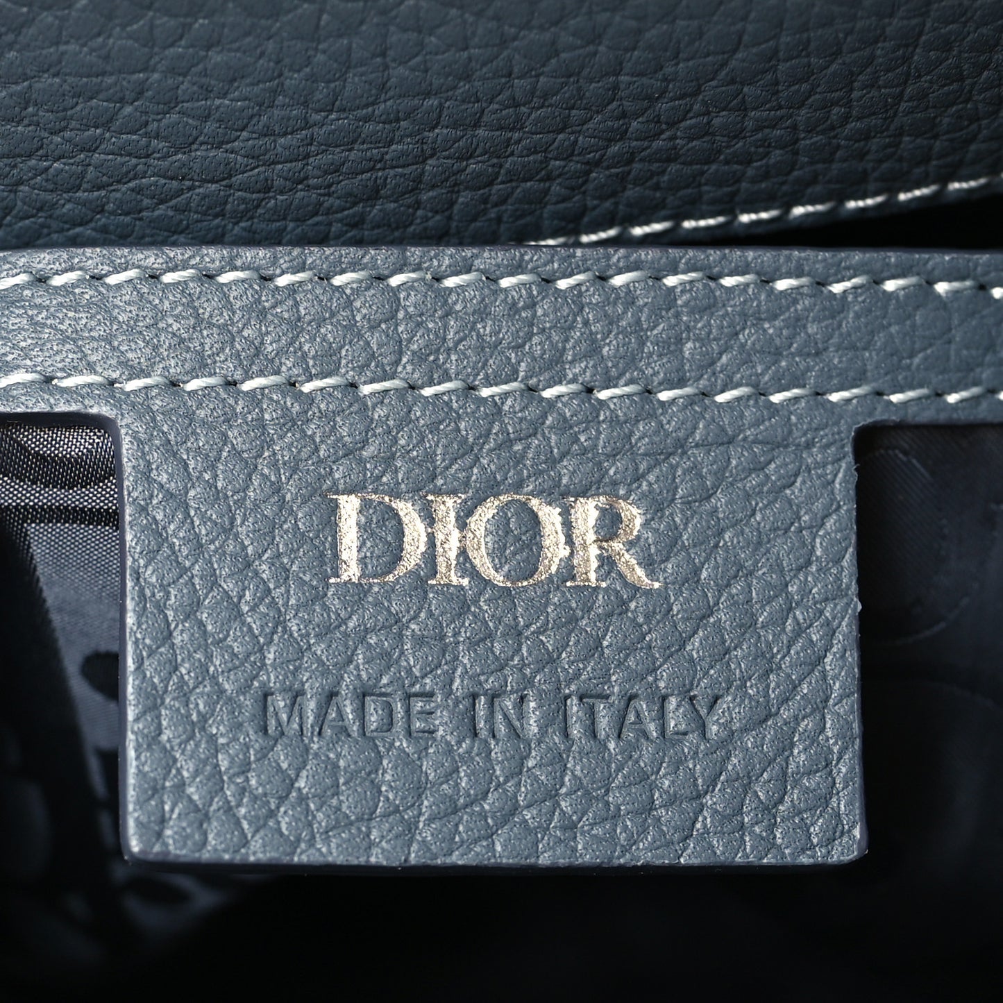 Grained Calfskin Mini Gallop Sling Bag Grey