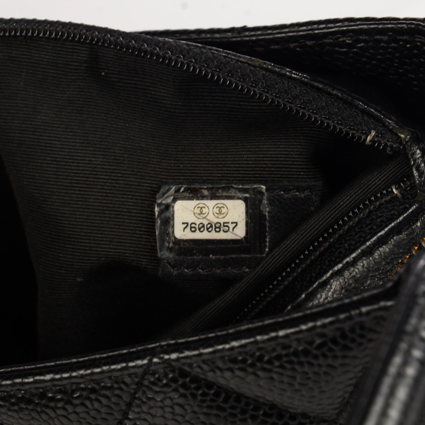 Caviar Quilted Medallion Tote Black