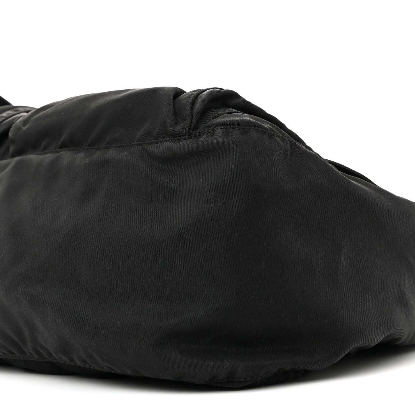 Tessuto Nylon Saffiano Vela Messenger Bag Black