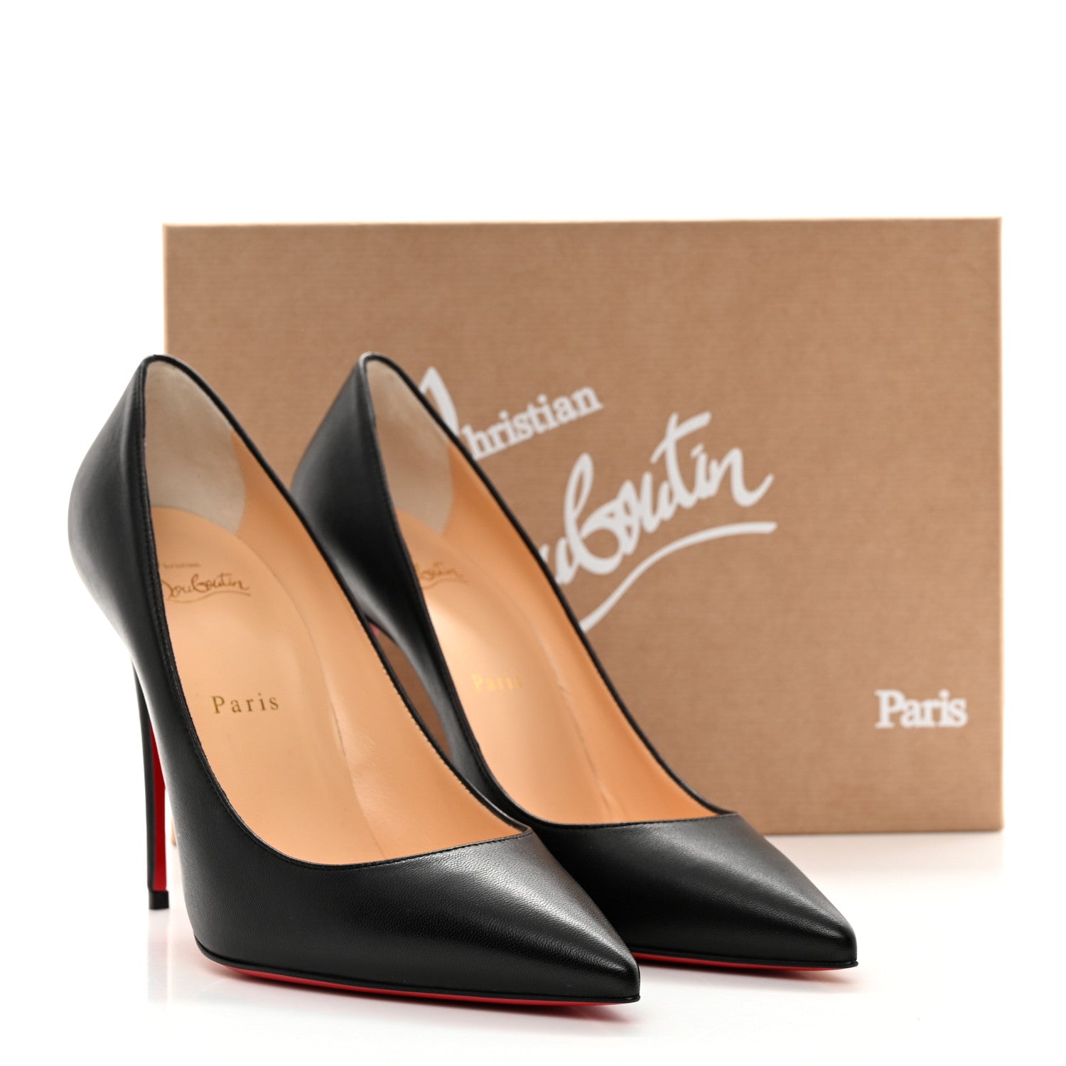Christian Louboutin Shiny Nappa Kate 100 Pumps 38.5 Black 10 of 10