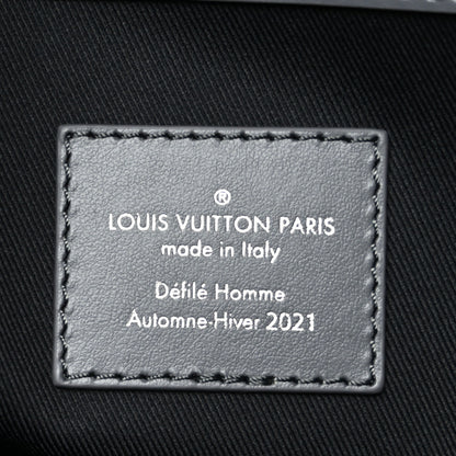 Louis Vuitton Wool Cotton Monogram Jacquard Embroidered LV Felt Keepall Bandouliere 50 Gris 5 of 10