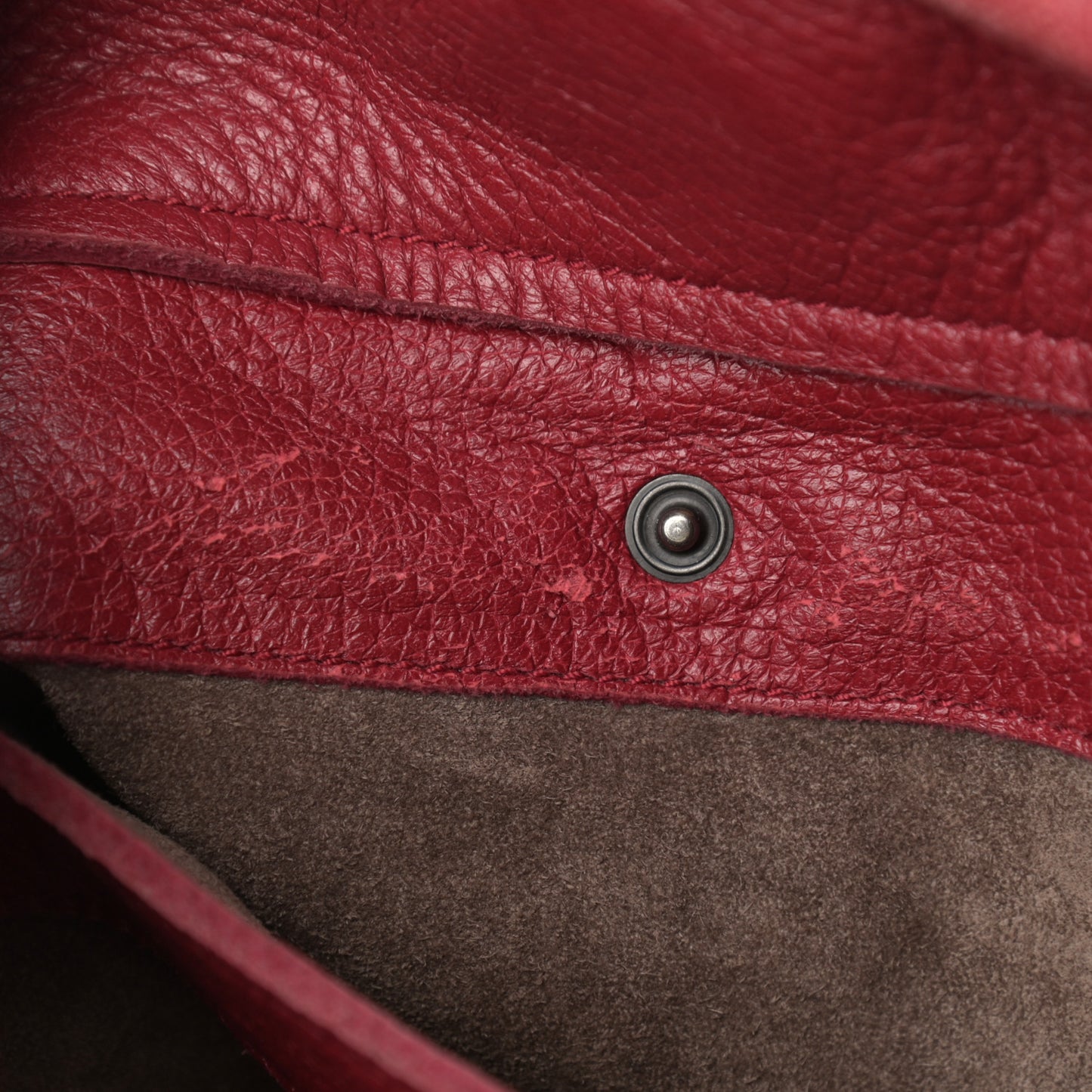 Cervo Deerskin Large Hobo Scarlet