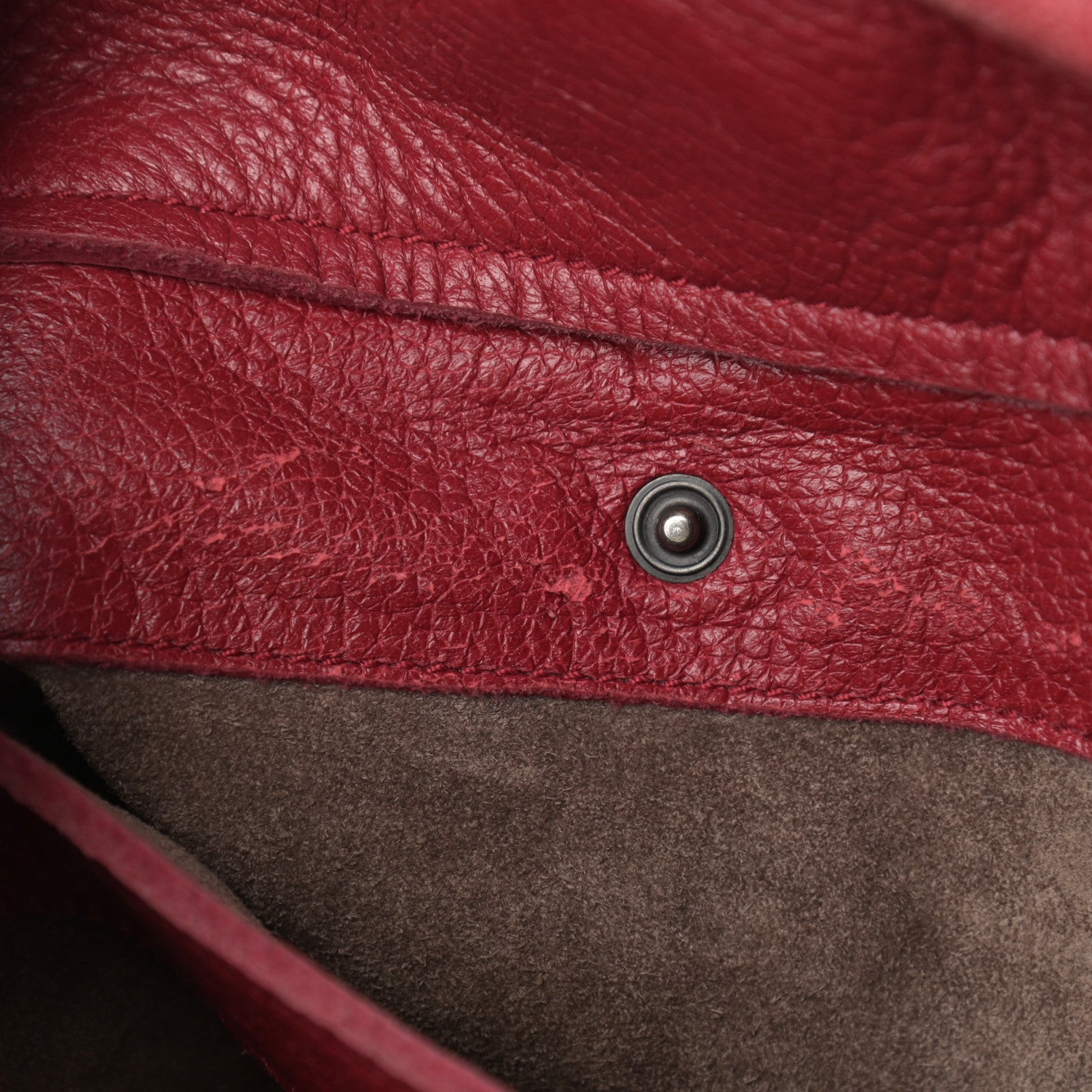 Bottega Veneta Cervo Deerskin Large Hobo Scarlet 12 of 12