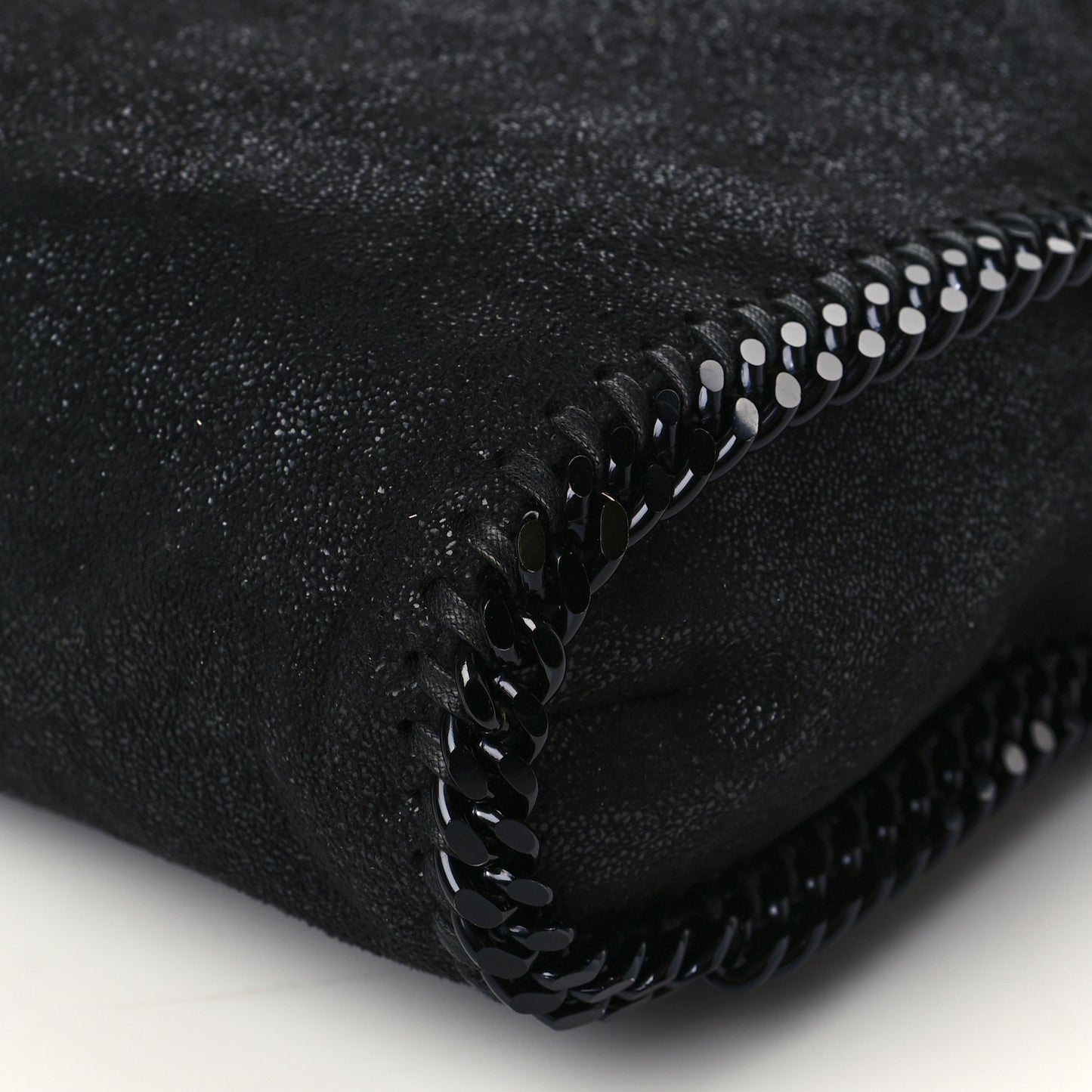 Shaggy Deer Falabella Fold Over Tote Black