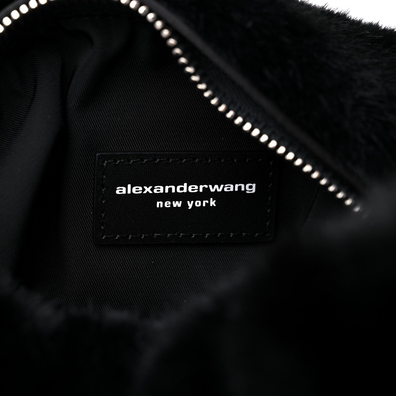Alexander Wang Faux Fur Small Scrunchie Bag Black 6 of 9