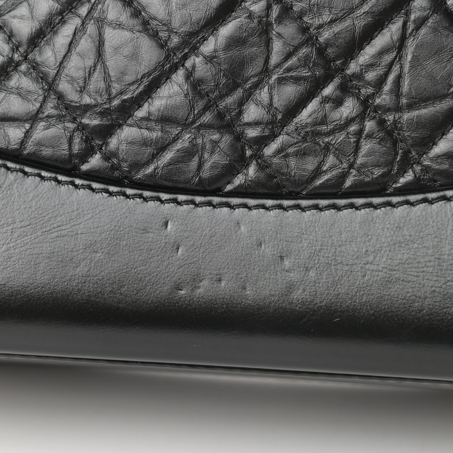 Aged Calfskin Quilted Small Gabrielle Backpack Black