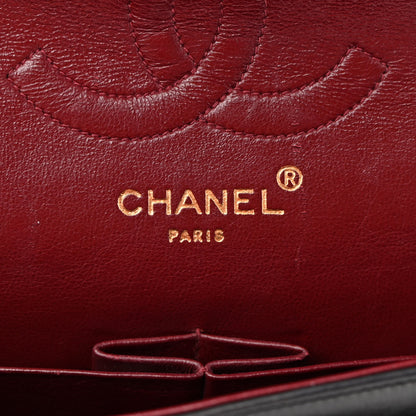 Chanel Lambskin Quilted Medium Double Flap Black 6 of 12
