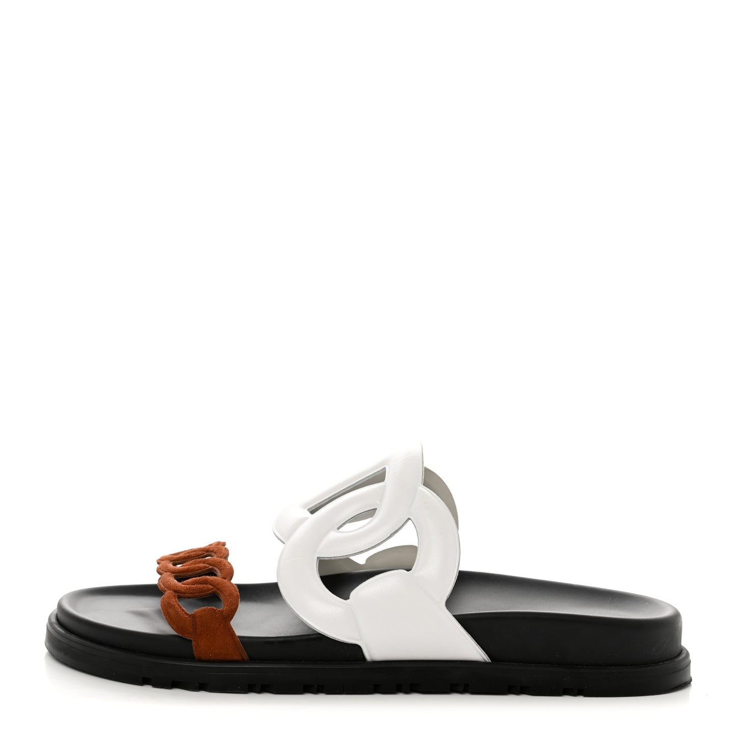Suede Goatskin Nappa Extra Sandals 37.5 White Gold