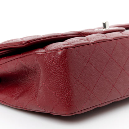 Chanel Caviar Quilted Medium Double Flap Red 10 of 11