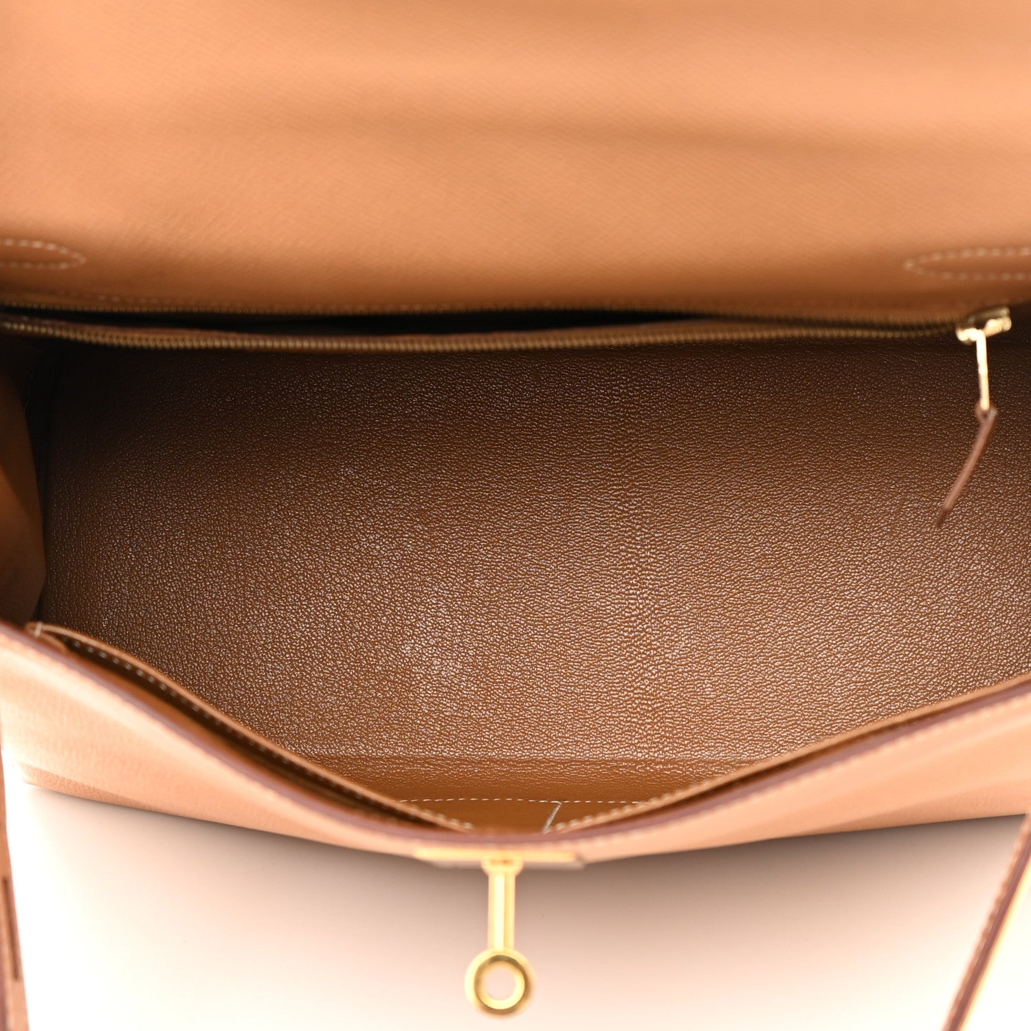 Hermes Courchevel Kelly Retourne 28 Naturelle 5 of 19