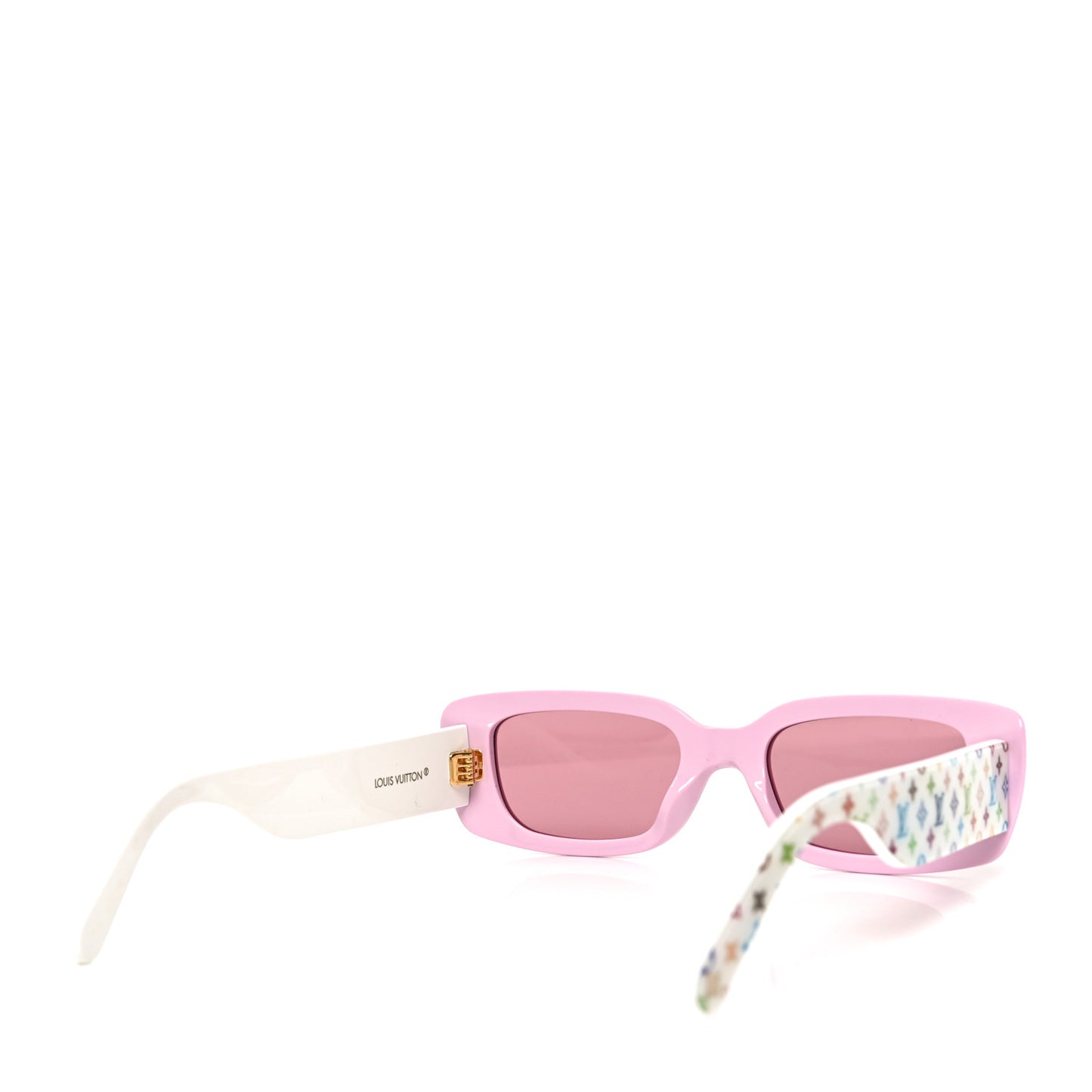 LV X TM Acetate Monogram Multicolor Cat Eye Sunglasses Z2711W Rose White