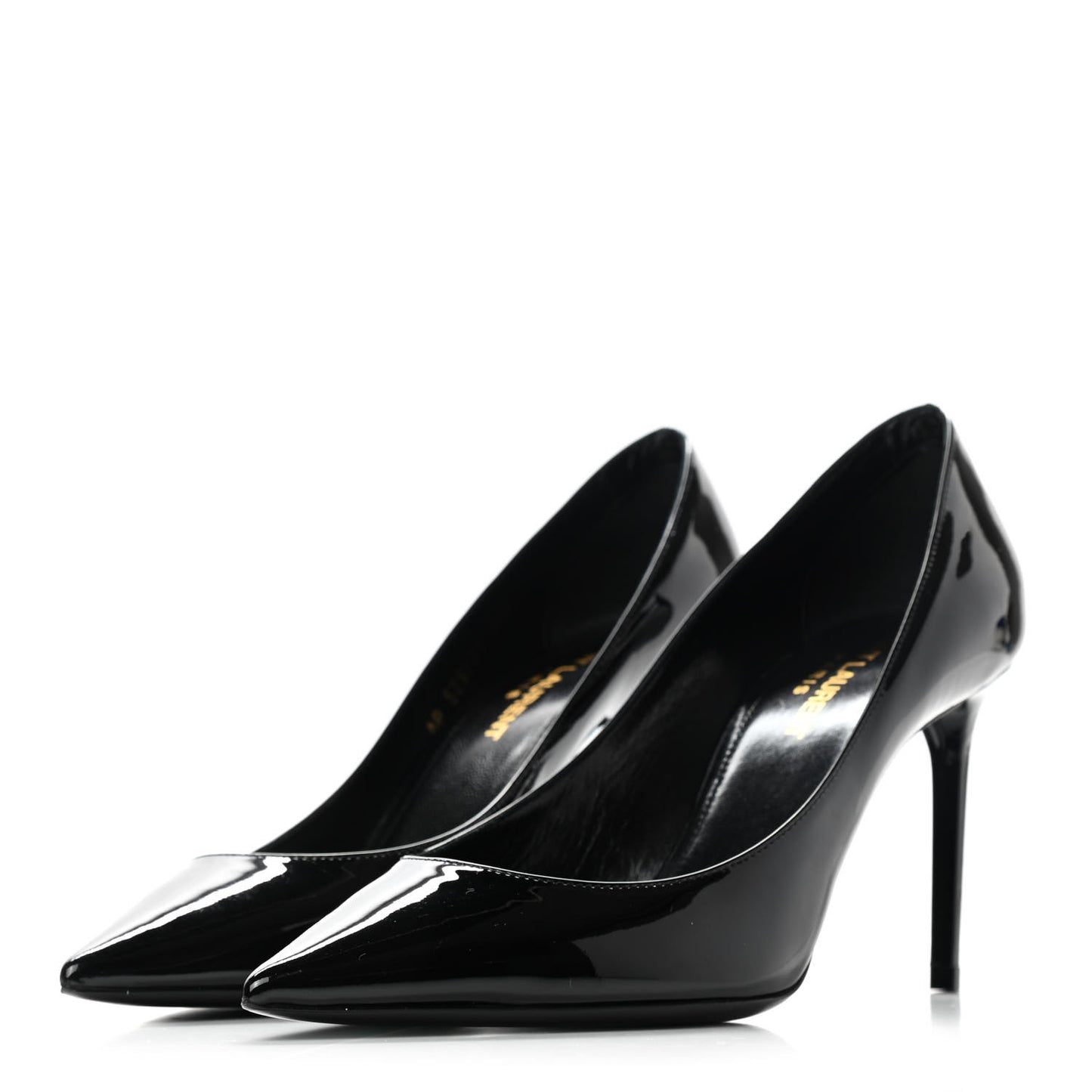 Patent Calfskin Zoe 85 Pumps 36.5 Black