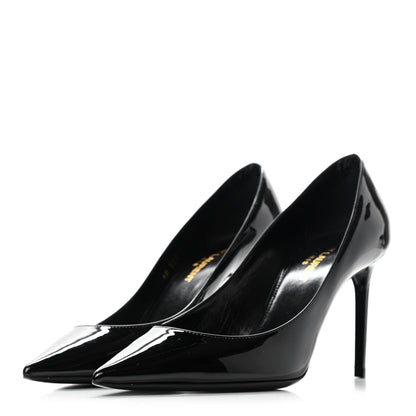 Saint Laurent Patent Calfskin Zoe 85 Pumps 36.5 Black 3 of 11