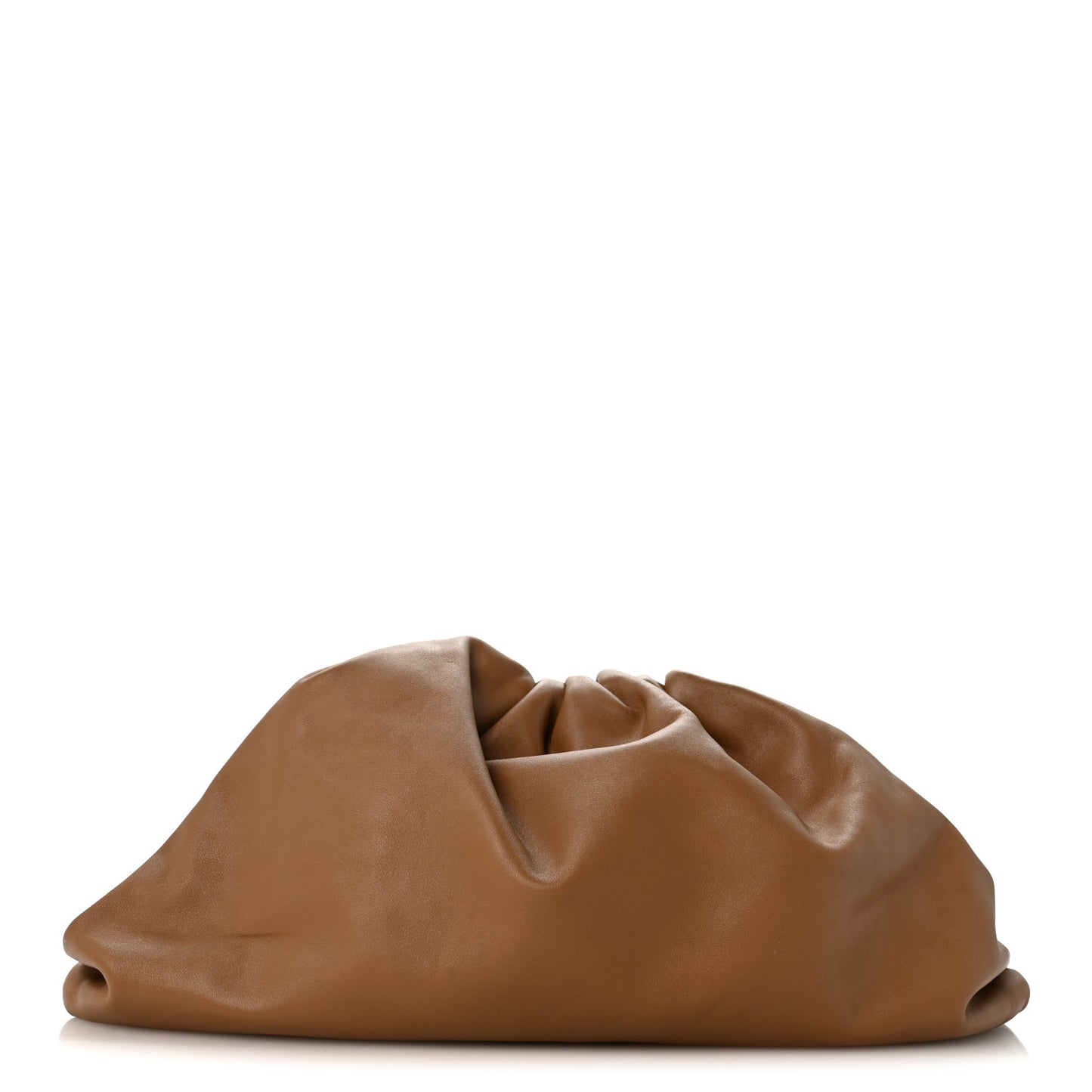 Smooth Butter Calf The Pouch Oversized Clutch Cammello