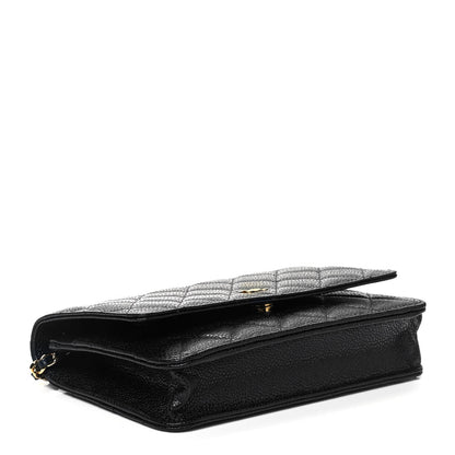 Chanel Caviar Quilted Wallet On Chain WOC Black 4 of 9
