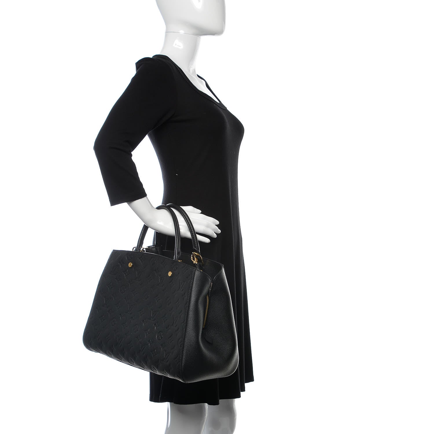 Louis Vuitton Empreinte Montaigne GM Black 3 of 10