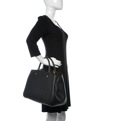 Louis Vuitton Empreinte Montaigne GM Black 3 of 10