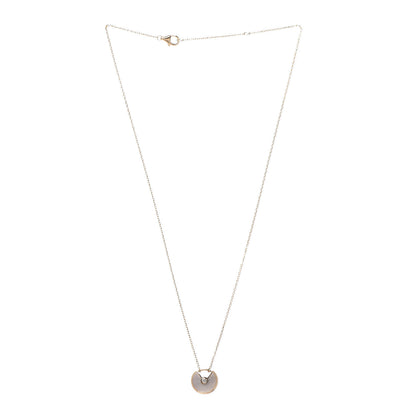 Cartier 18K Yellow Gold Diamond Mother of Pearl XS Amulette de Cartier Pendant Necklace 4 of 8