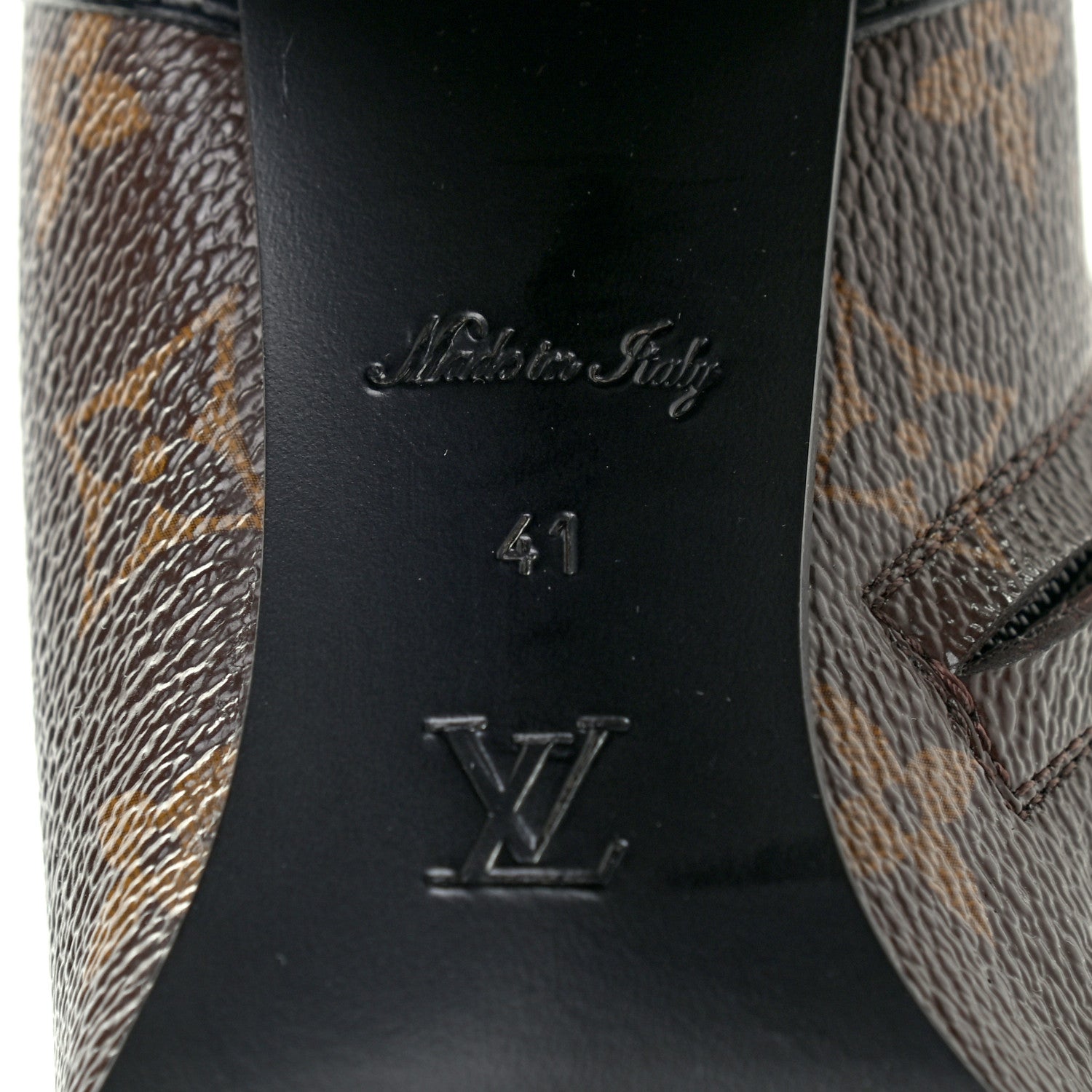 Louis Vuitton Patent Calfskin Monogram Star Trail Ankle Boots 41 Black 7 of 8