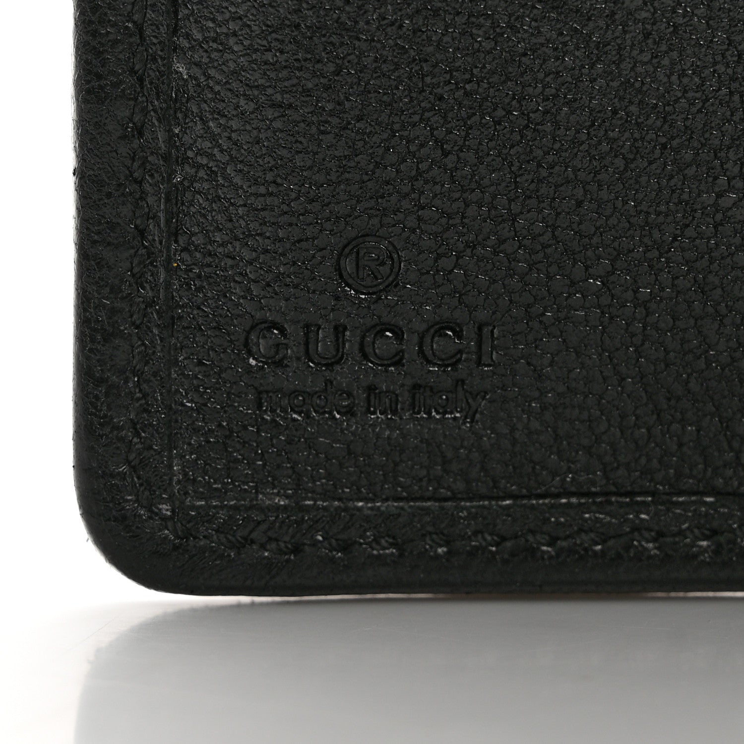 Gucci Sakai Be Green Calfskin Diagonal Stitched Blondie Travel Wallet Black 6 of 12