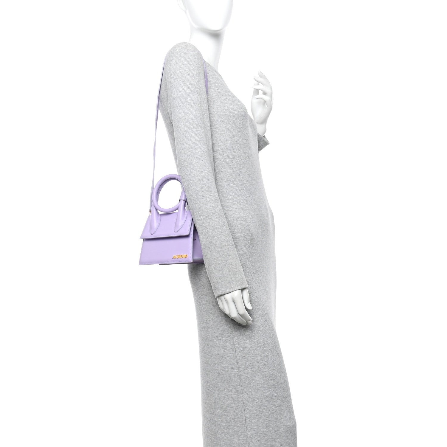 Jacquemus Smooth Calfskin Le Chiquito Noeud Lilac 2 of 13