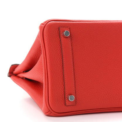 Hermes Togo Birkin 30 Rouge Casaque 7 of 9