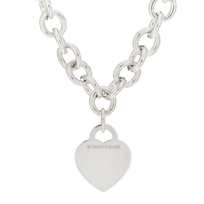 Tiffany Sterling Silver Return to Tiffany Heart Tag Pendant Necklace 3 of 3