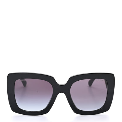 Chanel Acetate Calfskin Square Sunglasses 5474-Q-A Black 2 of 8