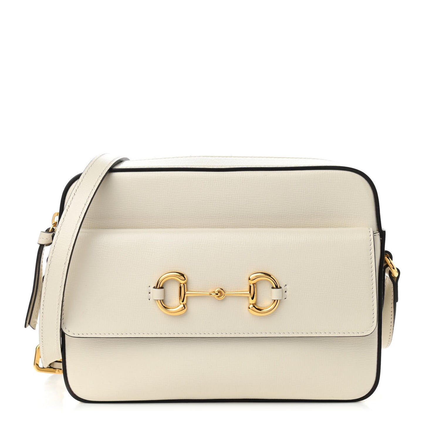 Azalea Calfskin Small Horsebit 1955 Shoulder Bag Mystic White