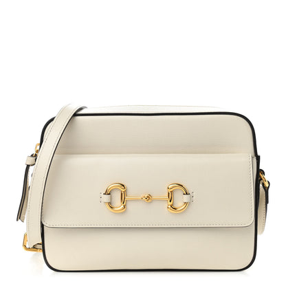 Gucci Azalea Calfskin Small Horsebit 1955 Shoulder Bag Mystic White 1 of 13