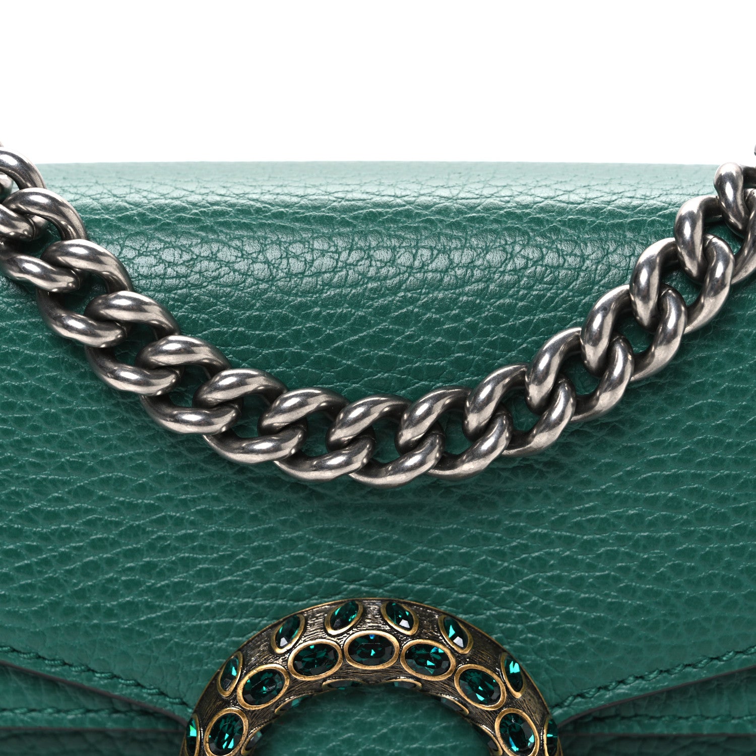 Gucci Calfskin Mini Dionysus Shoulder Bag Emerald 7 of 9