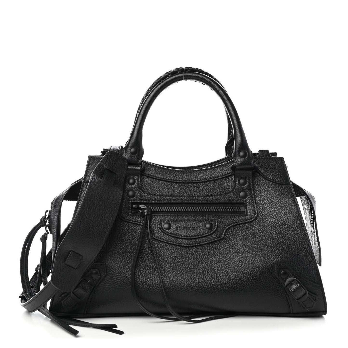 Grained Calfskin Neo Classic Black Hardware S City Black