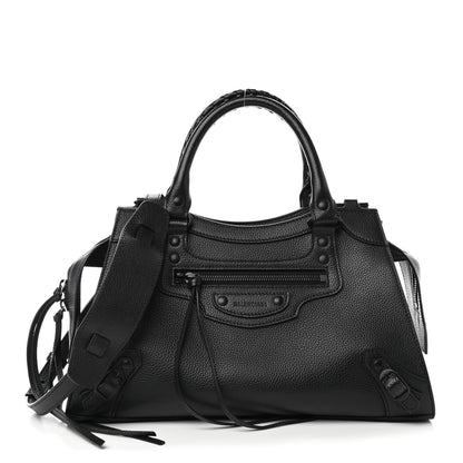 Balenciaga Grained Calfskin Neo Classic Black Hardware S City Black 1 of 8