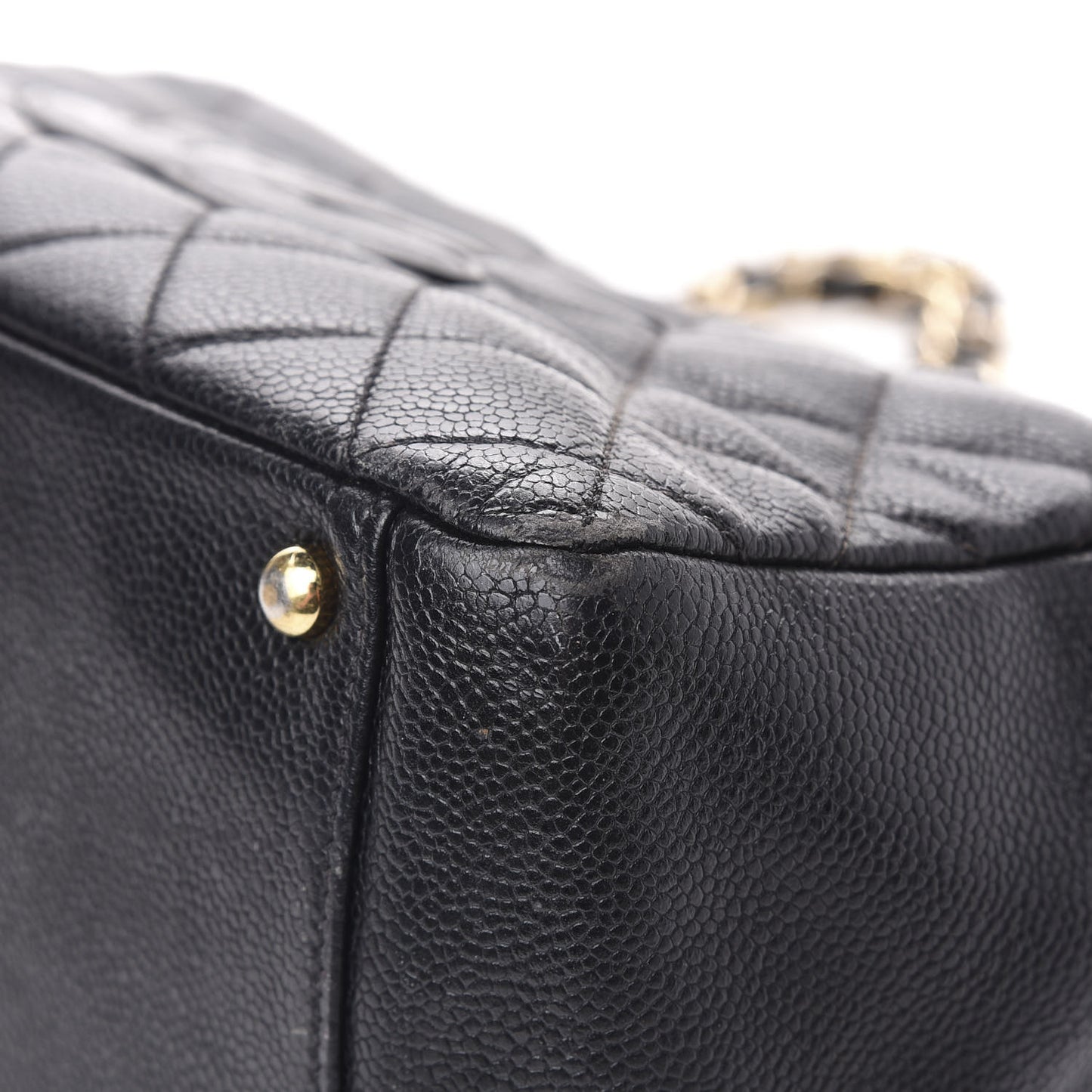 Caviar Quilted Petit Timeless Tote PTT Black
