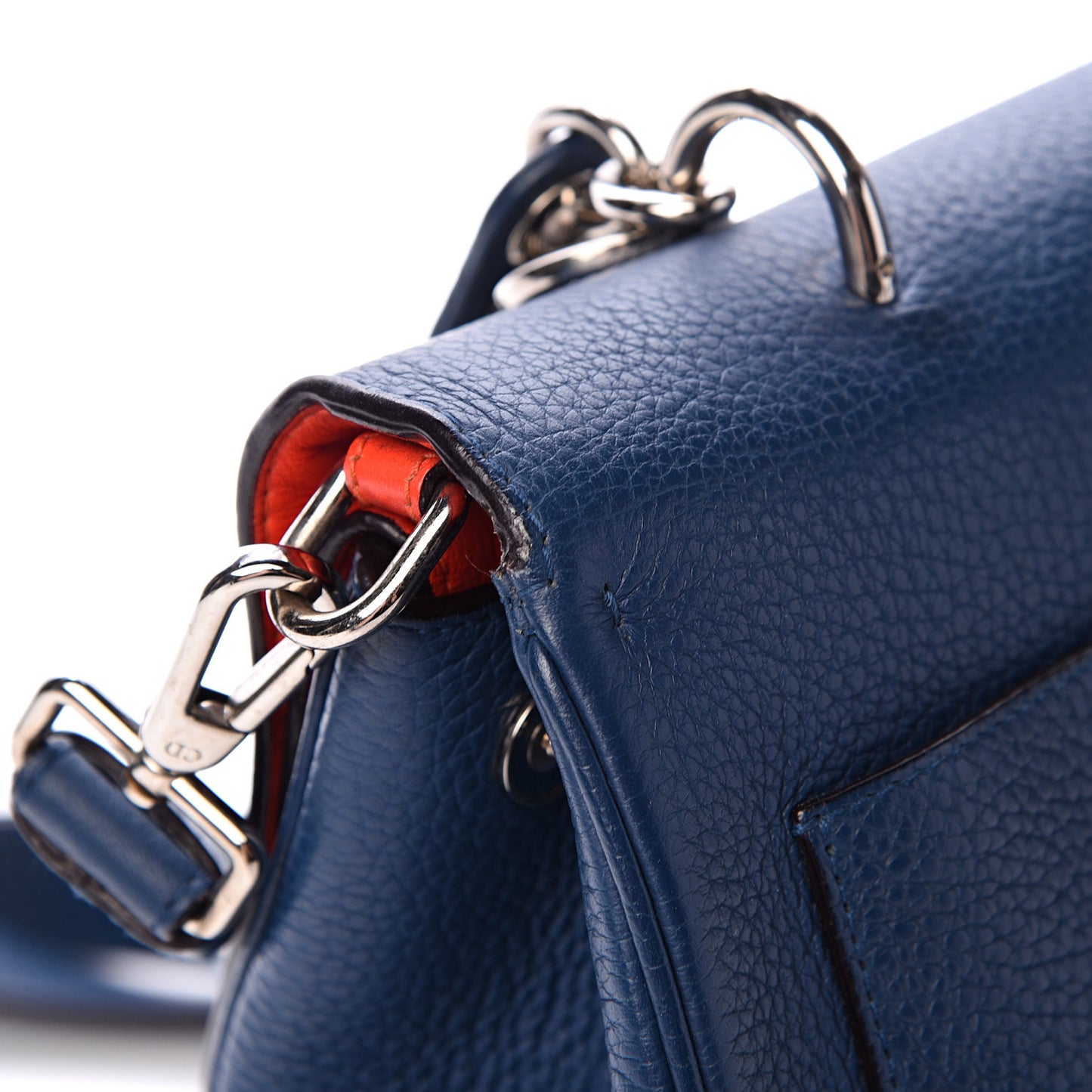 Bullcalf Small Be Dior Flap Mineral Blue