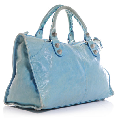 Balenciaga Agneau Giant 21 Silver Hardware Work Sky Silver Hardware 3 of 7