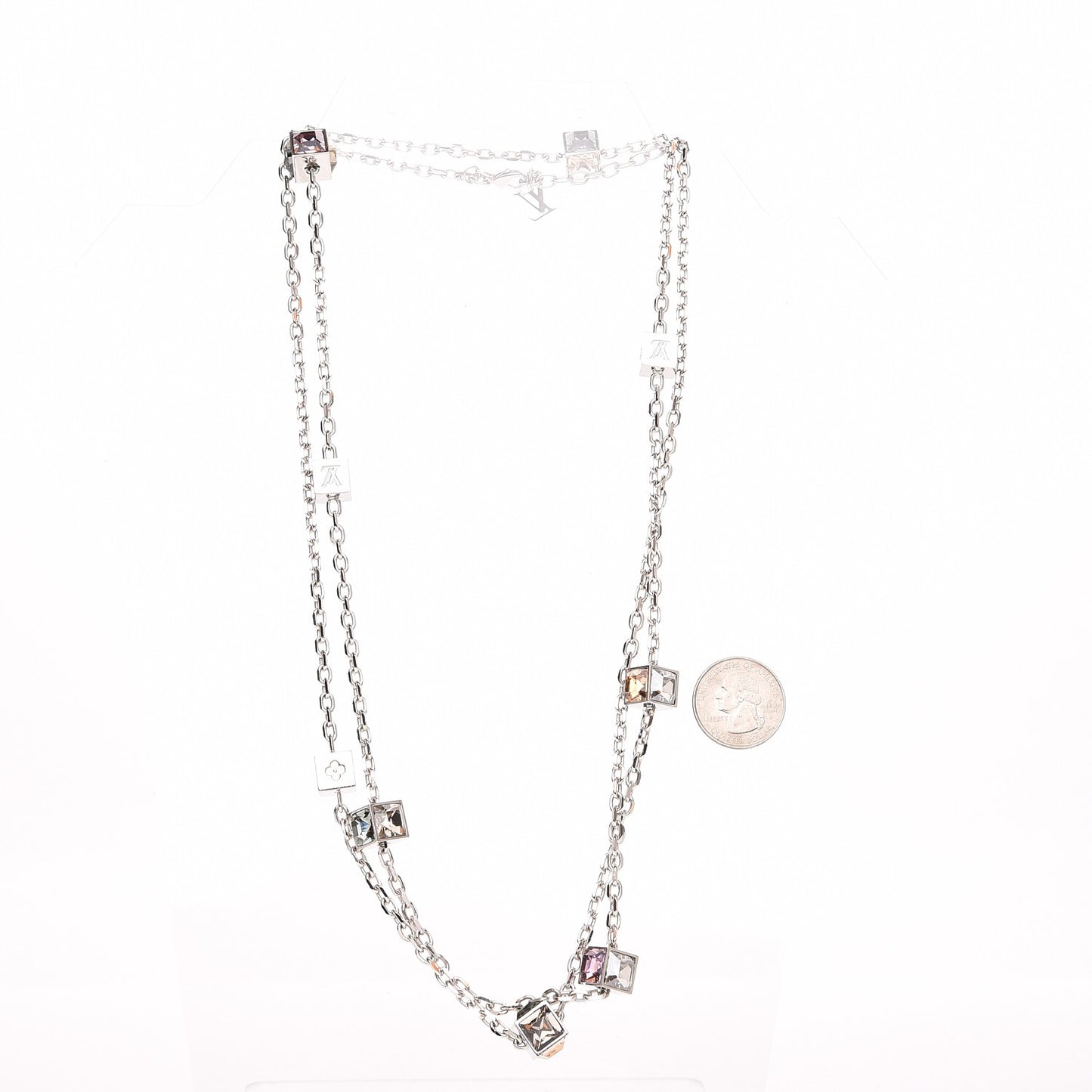 Swarovski Gamble Long Necklace Silver